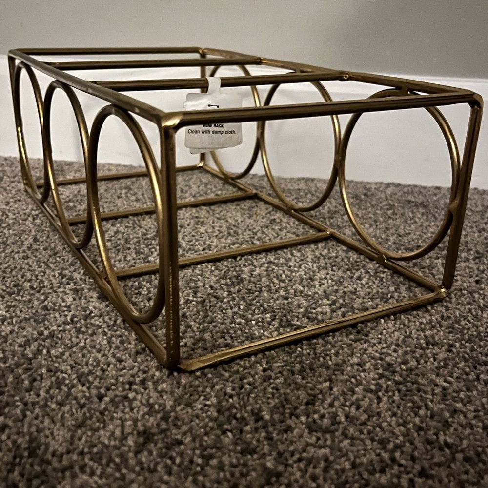New Gold Wine Rack